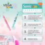 Электрическая зубная щетка Vega Kids VK-500B бирюзовая гарантия 1 год