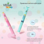 Электрическая зубная щетка Vega Kids VK-500B бирюзовая гарантия 1 год