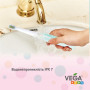 Электрическая зубная щетка Vega Kids VK-500B бирюзовая гарантия 1 год