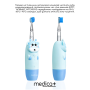 Детская электрическая зубная щетка Medica+ KidsBrush 2.0 Blue + Насадки (6 шт)
