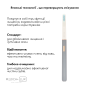 Отбеливающая звуковая зубная щетка Medica+ Lux 10Х Portable Grey