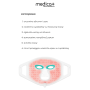 LED-маска для мікрострумової та світлотерапії Medica+ LEDMask 8X