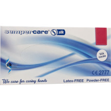 Перчатки смотровые нитриловые Sempercare Silk нестерильные неприпудренные белого цвета, размер XL (9-10), 100 шт.