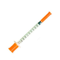 Шприц IGAR одноразовый 3-х компонентный с интегрированной иглой 1 мл
