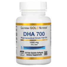 California Gold Nutrition, ДГК 700, рыбий жир, 1000 мг, 30 капсул